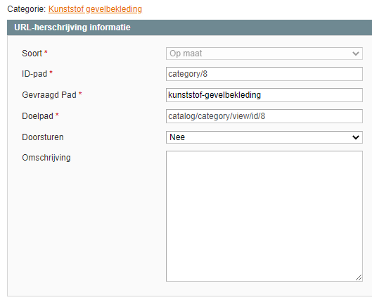 Een redirect instellen via Magento 1 Een redirect instellen via Magento 1
