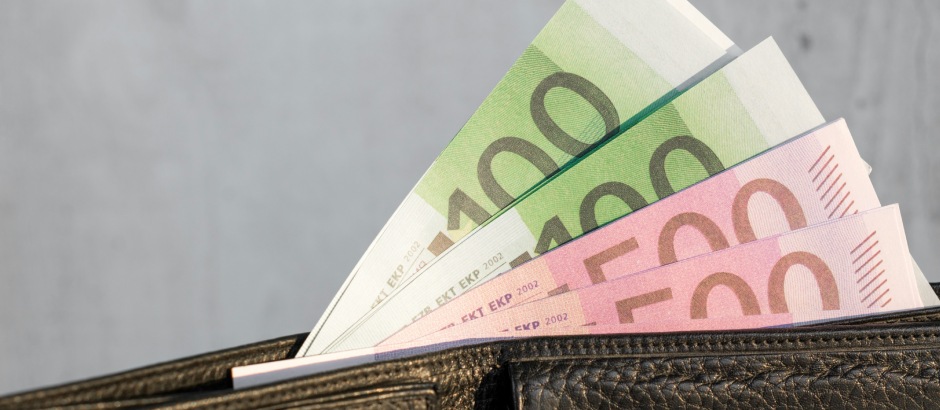 Hoe winstgevend is e-commerce in Nederland anno 2025? Eurobiljetten die uit een portemonnee steken, representatief voor potentiële inkomsten uit e-commerce.