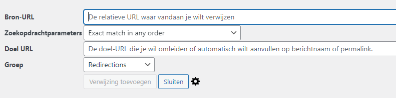 Een redirect instellen via WordPress Een redirect instellen via WordPress